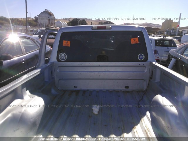 1FTYR10D31PB46404 - 2001 FORD RANGER SILVER photo 8