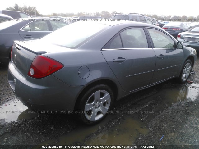 1G2ZG58B274258310 - 2007 PONTIAC G6 SE GRAY photo 4