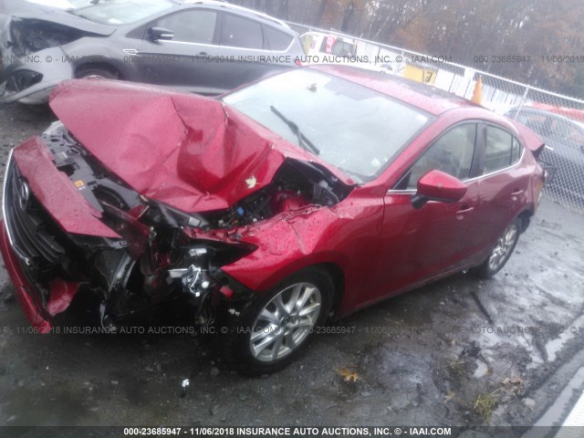 3MZBM1V75FM137429 - 2015 MAZDA 3 TOURING RED photo 2