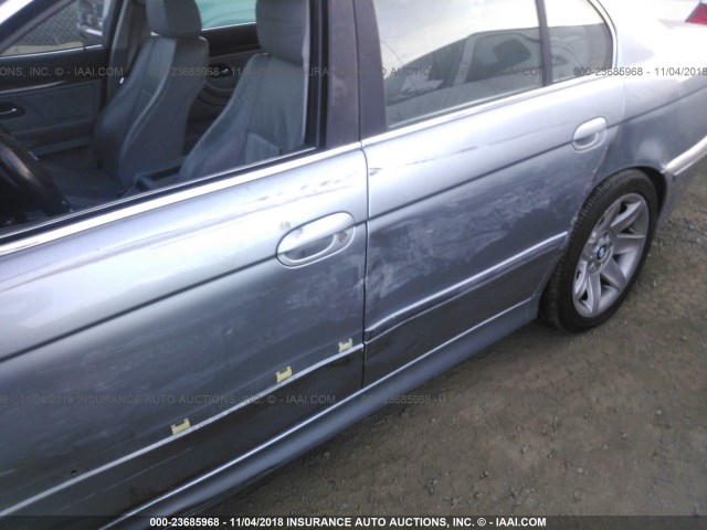 WBADT43443G023109 - 2003 BMW 525 I AUTOMATIC SILVER photo 6