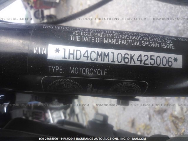 1HD4CMM106K425006 - 2006 HARLEY-DAVIDSON XL883 L BLUE photo 10