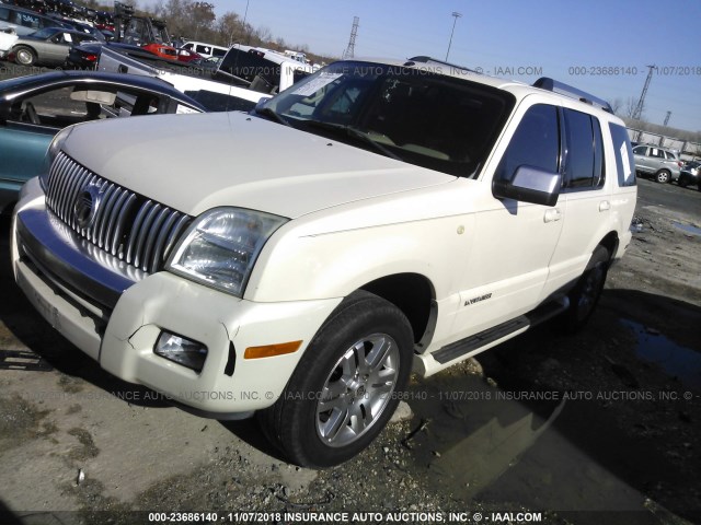 4M2EU48E07UJ19763 - 2007 MERCURY MOUNTAINEER PREMIER CREAM photo 2