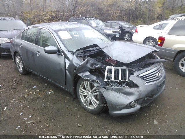 JN1CV6AR9AM457448 - 2010 INFINITI G37 GRAY photo 1