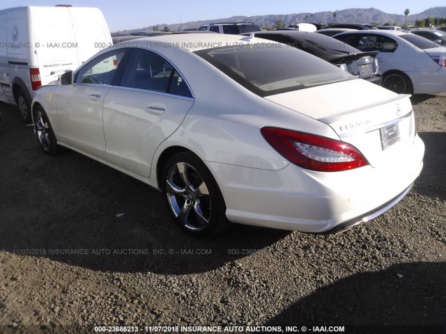 WDDLJ7DB3DA059211 - 2013 MERCEDES-BENZ CLS 550 WHITE photo 3