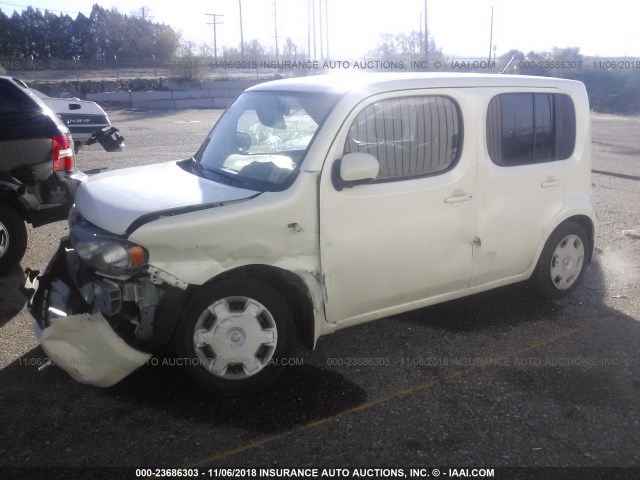 JN8AZ2KR3BT212494 - 2011 NISSAN CUBE S/SL/KROM WHITE photo 2