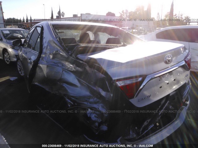 4T4BF1FKXFR506184 - 2015 TOYOTA CAMRY LE/XLE/SE/XSE SILVER photo 3