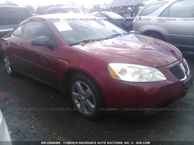 1G2ZH158864130683 - 2006 PONTIAC G6 GT RED photo 1