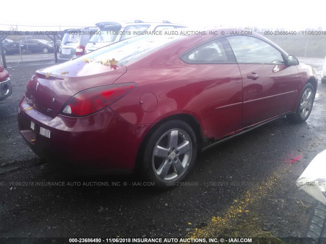 1G2ZH158864130683 - 2006 PONTIAC G6 GT RED photo 4