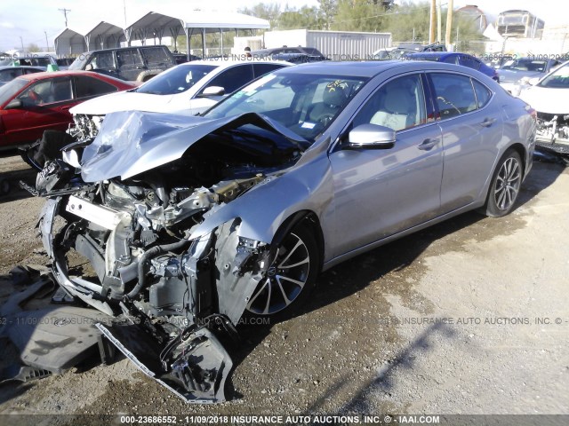 19UUB2F51FA018828 - 2015 ACURA TLX TECH SILVER photo 2