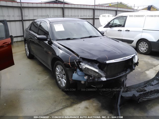 1C3CCBAB0EN212685 - 2014 CHRYSLER 200 LX BLACK photo 1