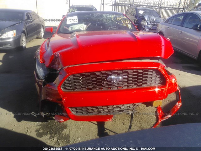 1FA6P8TH4G5237860 - 2016 FORD MUSTANG RED photo 6