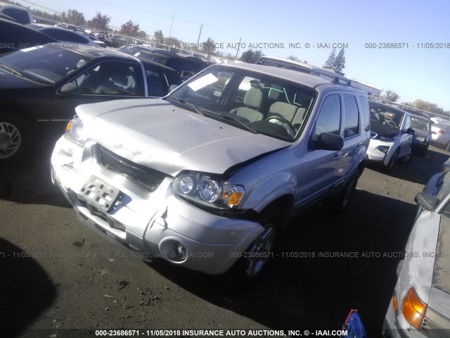 1FMYU95H46KB80053 - 2006 FORD ESCAPE HEV SILVER photo 2