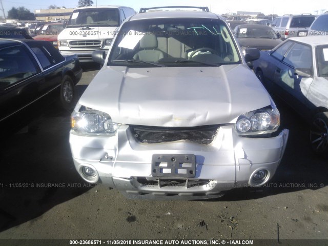 1FMYU95H46KB80053 - 2006 FORD ESCAPE HEV SILVER photo 6