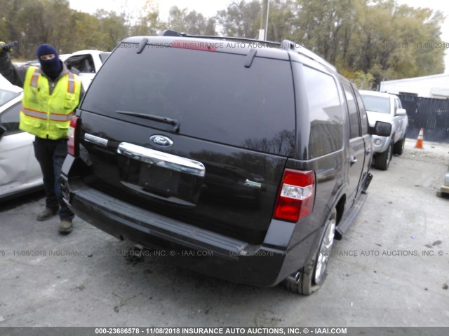 1FMJU2A56BEF12264 - 2011 FORD EXPEDITION LIMITED BLACK photo 4