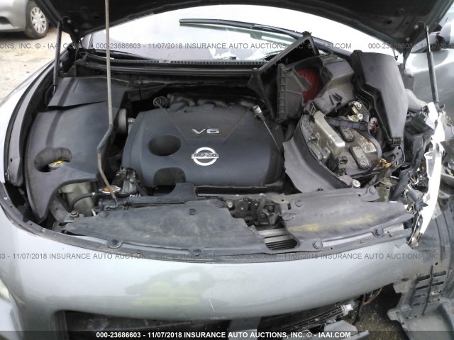 1N4AA5AP6EC471821 - 2014 NISSAN MAXIMA S/SV GRAY photo 10