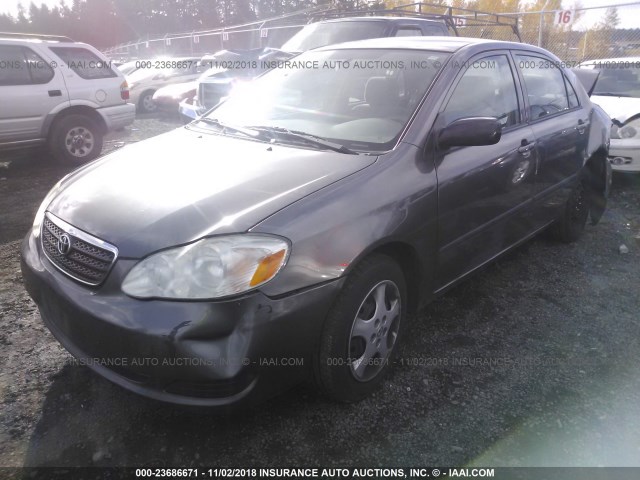 1NXBR32E07Z781741 - 2007 TOYOTA COROLLA CE/LE/S GRAY photo 2