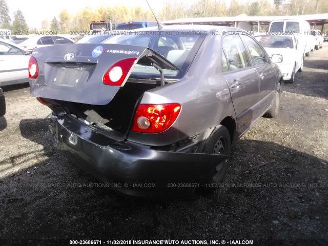 1NXBR32E07Z781741 - 2007 TOYOTA COROLLA CE/LE/S GRAY photo 4