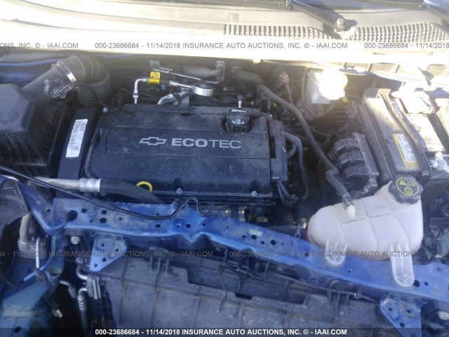 1G1JB5SH5H4142968 - 2017 CHEVROLET SONIC LS 蓝色 照片 10