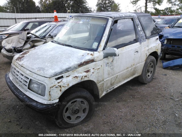 2CNBJ18U2N6906969 - 1992 GEO TRACKER WHITE photo 2