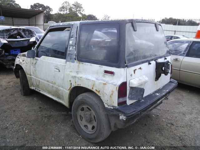 2CNBJ18U2N6906969 - 1992 GEO TRACKER WHITE photo 3