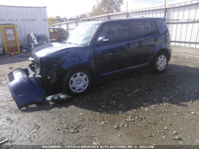 JTLKE50E281035457 - 2008 TOYOTA SCION XB Mavi foto 2