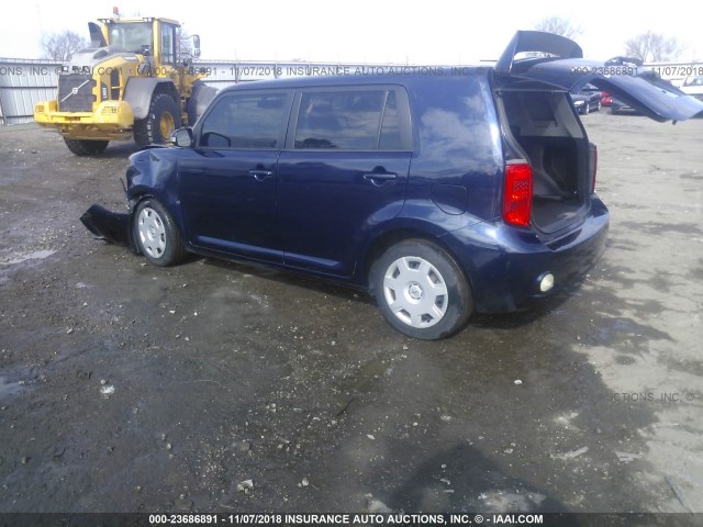 JTLKE50E281035457 - 2008 TOYOTA SCION XB Mavi foto 3