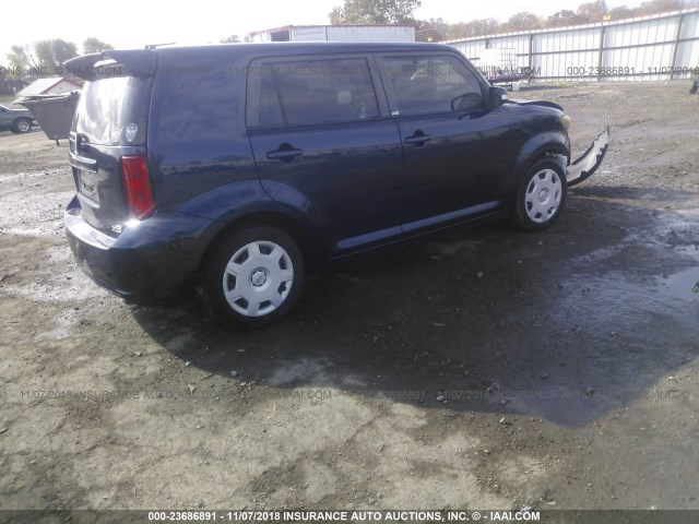 JTLKE50E281035457 - 2008 TOYOTA SCION XB Mavi foto 4