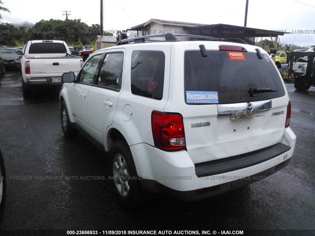 4F2CZ06138KM27272 - 2008 MAZDA TRIBUTE S WHITE photo 3