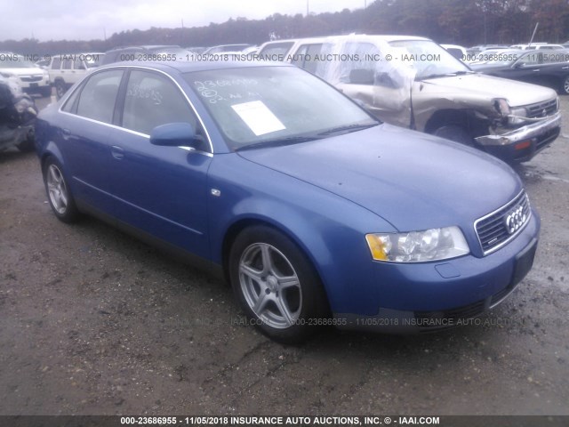 WAULT68E52A247693 - 2002 AUDI A4 3.0 QUATTRO BLUE photo 1