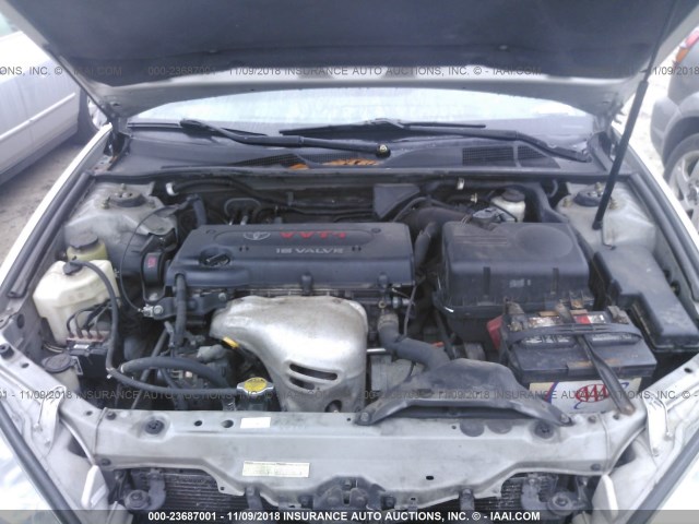 4T1BE30K76U658702 - 2006 TOYOTA CAMRY LE/XLE/SE SILVER photo 10