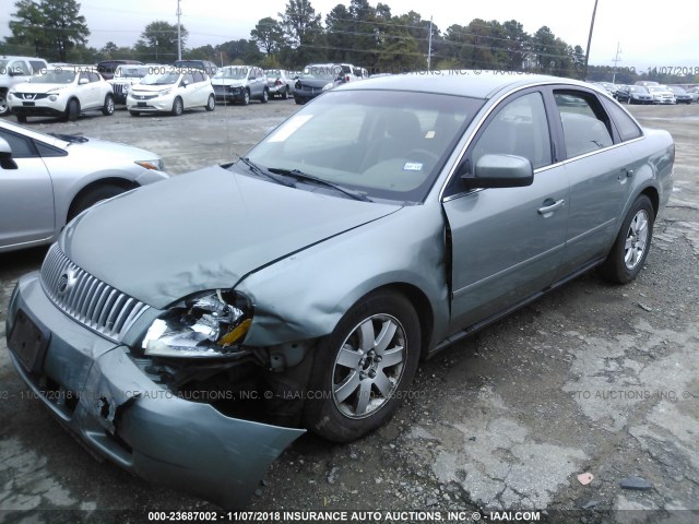 1MEFM40145G628350 - 2005 MERCURY MONTEGO LUXURY GREEN photo 2