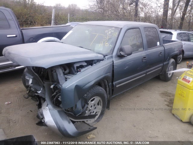 2GCEC13T561160218 - 2006 CHEVROLET SILVERADO C1500 Light Blue photo 2