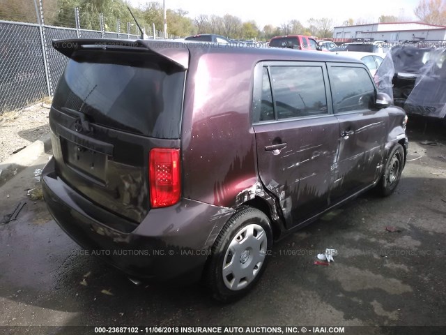 JTLZE4FE1A1115144 - 2010 TOYOTA SCION XB მუქწითელი ფოტო 4