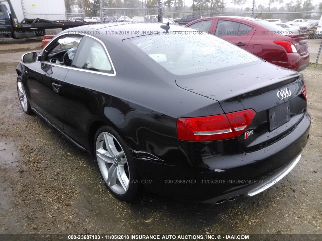 WAUCVAFR5CA016460 - 2012 AUDI S5 PREMIUM PLUS BLACK photo 3