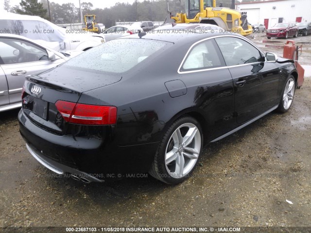 WAUCVAFR5CA016460 - 2012 AUDI S5 PREMIUM PLUS BLACK photo 4