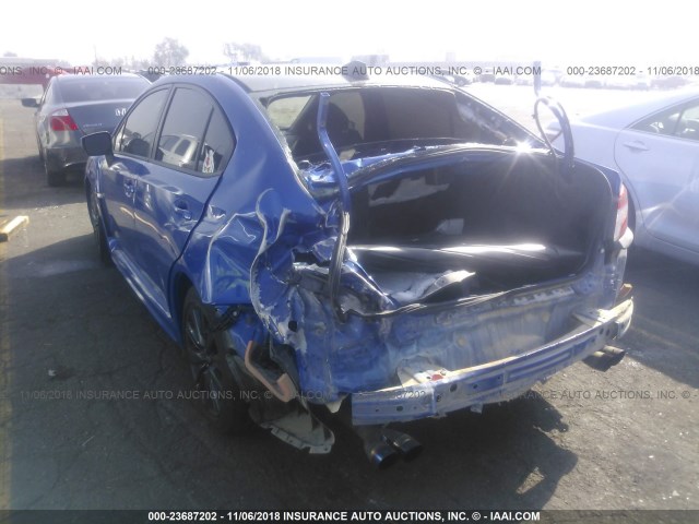 JF1VA1A62J9824225 - 2018 SUBARU WRX BLUE photo 3