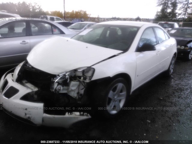 1G2ZG58N074264021 - 2007 PONTIAC G6 SE WHITE photo 2