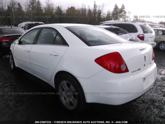 1G2ZG58N074264021 - 2007 PONTIAC G6 SE WHITE photo 3