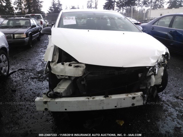 1G2ZG58N074264021 - 2007 PONTIAC G6 SE WHITE photo 6