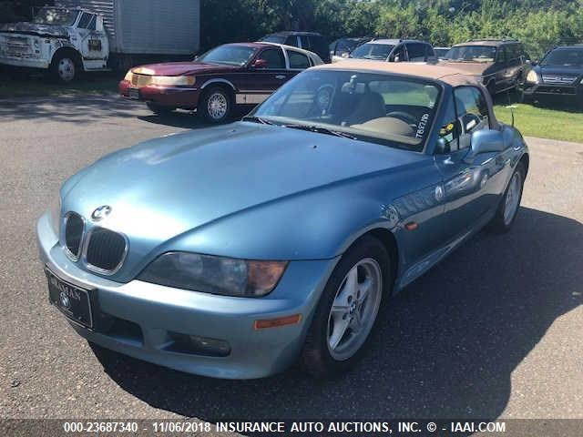 4USCH7325VLB82180 - 1997 BMW Z3 1.9 BLUE photo 2