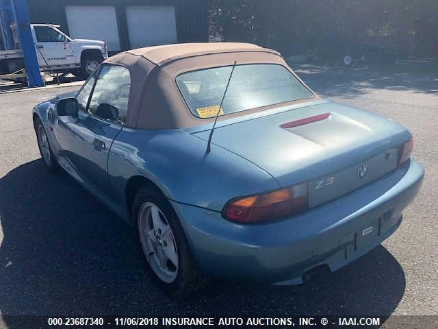 4USCH7325VLB82180 - 1997 BMW Z3 1.9 BLUE photo 3