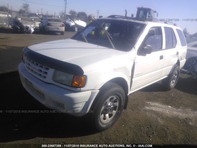 4S2CK58W2X4349259 - 1999 ISUZU RODEO S/LS/LSE WHITE photo 2