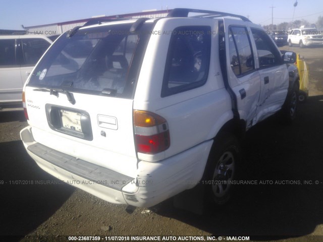 4S2CK58W2X4349259 - 1999 ISUZU RODEO S/LS/LSE WHITE photo 4