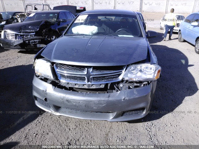 1B3BD4FB3BN578646 - 2011 DODGE AVENGER EXPRESS GRAY photo 6