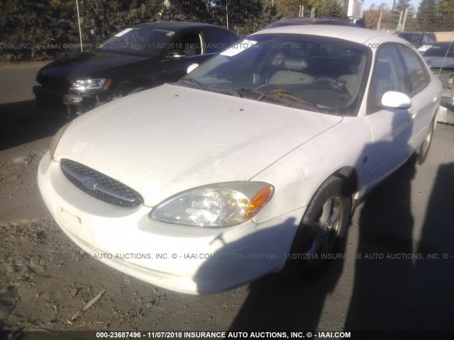 1FAHP55S03G122350 - 2003 FORD TAURUS SES WHITE photo 2