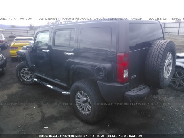 5GTDN136468146378 - 2006 HUMMER H3 BLACK photo 3