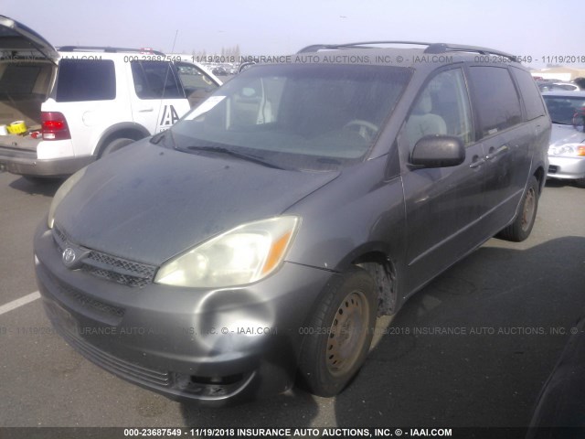 5TDZA23C44S203577 - 2004 TOYOTA SIENNA CE/LE GREEN photo 2