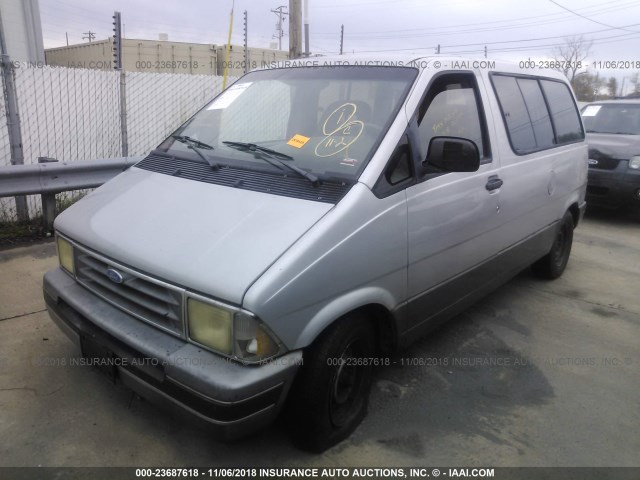 1FMCA11U4PZA44943 - 1993 FORD AEROSTAR GRAY photo 2