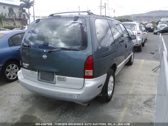 4N2DN11W6TD835817 - 1996 NISSAN QUEST XE/GXE GREEN photo 4