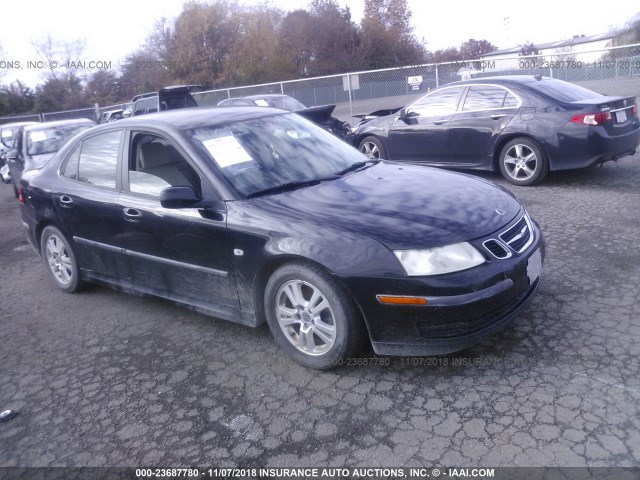 YS3FD46Y071101152 - 2007 SAAB 9-3 2.0T BLACK photo 1